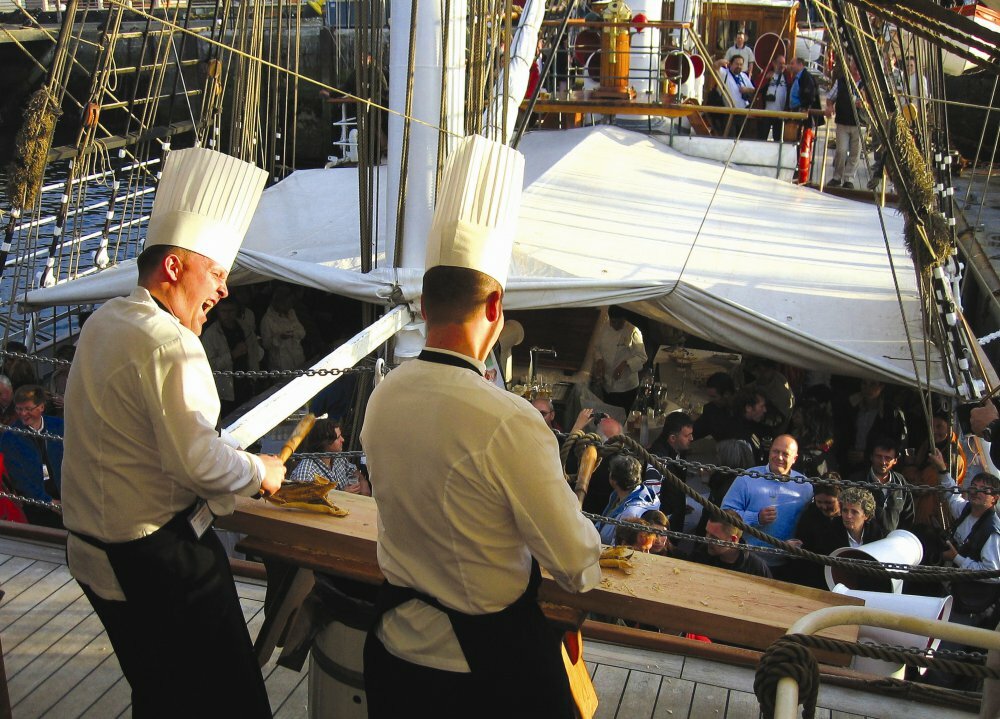 Chefs on a Tall Ship