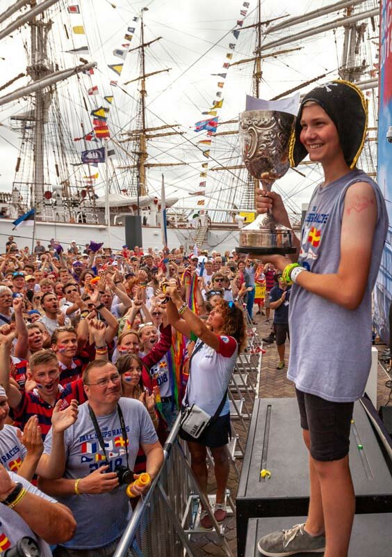 young people at tall ships hartlepool
