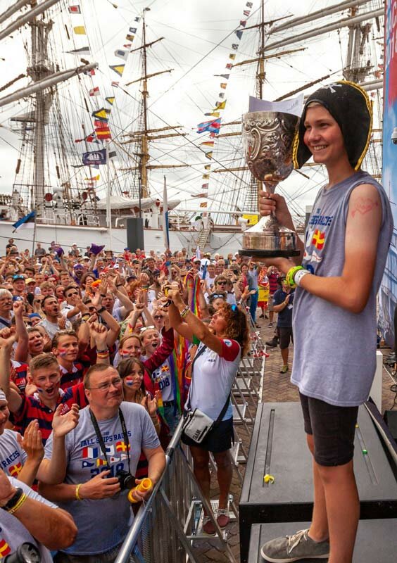 young people at tall ships hartlepool